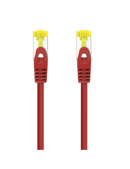 Nanocable Cable Red Latiguillo RJ45 LSZH CAT.6A SFTP AWG26, Rojo, 25 cm