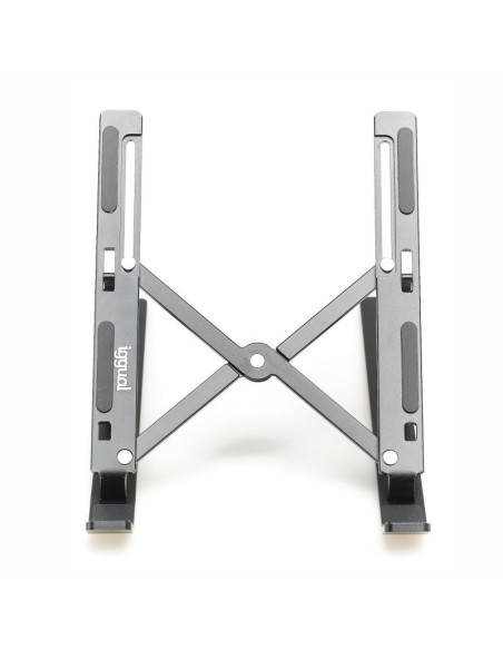 iggual Soporte portátil plegable aluminio negro 17