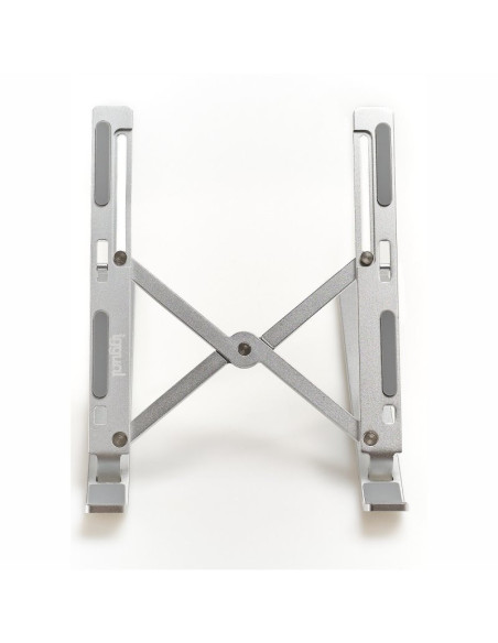 iggual Soporte portátil plegable aluminio plata 17