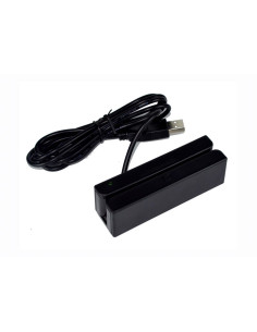 Premier BM-90 lector de tarjeta magnética USB Negro