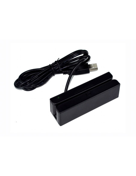 Premier BM-90 lector de tarjeta magnética USB Negro