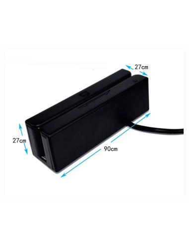 Premier BM-90 lector de tarjeta magnética USB Negro