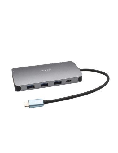 i-tec Metal USB-C Nano Dock HDMI VGA with LAN + Charger 100W