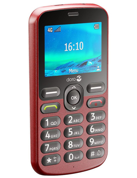 Doro 1880 6,1 cm (2.4") 113,7 g Rojo Teléfono básico