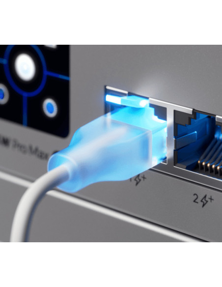 Ubiquiti UACC-Cable-Patch-EL-0.15M-W-24 cable de red Translúcido, Blanco 0,15 m Cat6