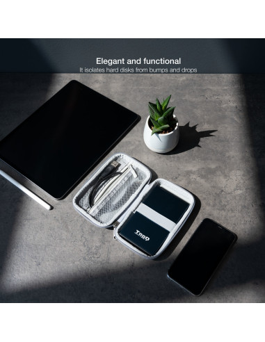 TooQ Estuche Protector para Caja Externa de 2.5”, Gris