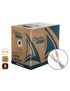 Phasak Bobina de Cable de Red Cat.6 UTP LSZH Sólido AWG23 CCA 305M - PHR 6301