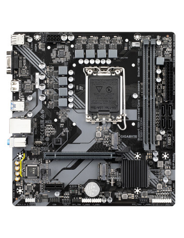 GIGABYTE B760M H DDR4 Placa base - Soporta CPUs Intel Core de 14ª generación, VRM digital de 6+1+1 fases, hasta 3200MHz DDR4