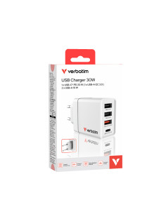 Verbatim 49700 Universal Blanco Corriente alterna Carga rápida Interior