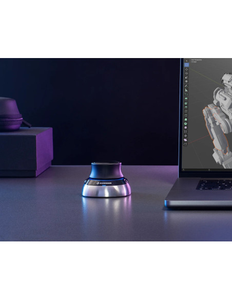 3Dconnexion SpaceMouse ratón Oficina RF Wireless + Bluetooth + USB Type-A 6DoF