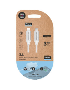 TECH ONE TECH TEC2203 cable de conector Lightning 1 m Blanco