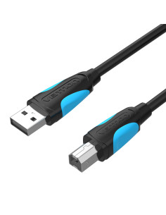 Vention Cable USB 2.0 Impresora VAS-A16-B100  USB Tipo-B Macho - USB Macho  3m  Negro