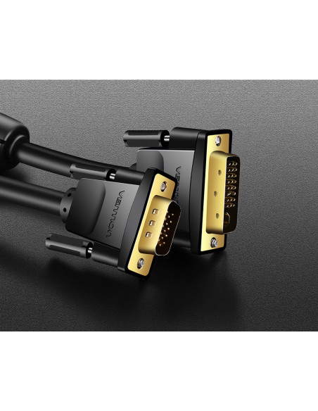 Vention Cable Conversor EACBF  DVI Macho - VGA Macho  1m  Negro
