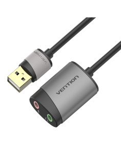 Vention Tarjeta de Sonido CDKHB  USB Macho - 2xJack 3.5 Hembra