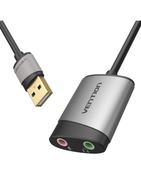 Vention Tarjeta de Sonido CDKHB  USB Macho - 2xJack 3.5 Hembra