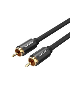 Vention Cable Estéreo VAB-R09-B100  RCA Macho - RCA Macho  1m  Negro