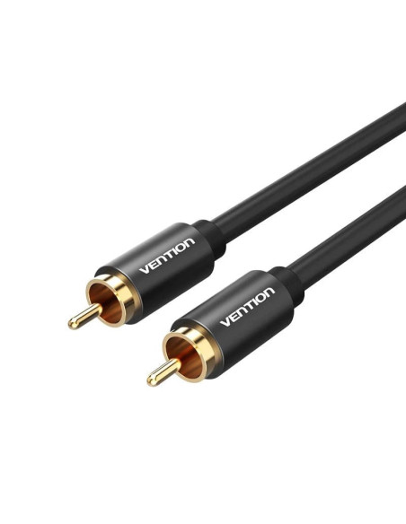 Vention Cable Estéreo VAB-R09-B100  RCA Macho - RCA Macho  1m  Negro