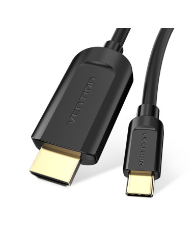 Vention Cable Conversor HDMI 1.4 4K CGUBH  USB Tipo-C Macho - HDMI Macho  2m  Negro