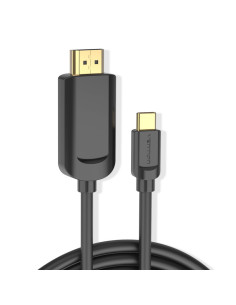Vention Cable Conversor HDMI 1.4 4K CGUBH  USB Tipo-C Macho - HDMI Macho  2m  Negro 2