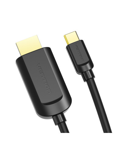 Vention Cable Conversor HDMI 1.4 4K CGUBH  USB Tipo-C Macho - HDMI Macho  2m  Negro
