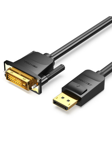 Vention Cable Conversor HAFBF  Displayport Macho - DVI Macho  1m  Negro