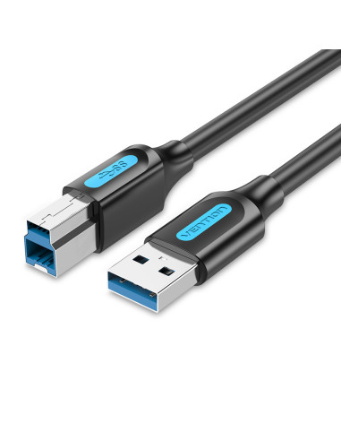 Vention Cable USB 3.0 Impresora COOBH  USB Tipo-B Macho - USB Macho  2m  Negro