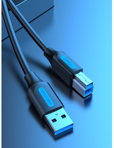 Vention Cable USB 3.0 Impresora COOBI  USB Tipo-B Macho - USB Macho  3m  Negro 2