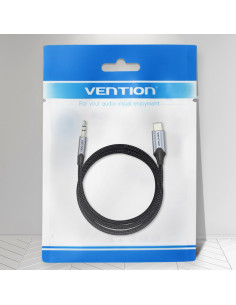 Vention Cable Conversor Audio BGKHF  USB Tipo-C Macho - Jack 3.5 Macho  1m  Gris 2
