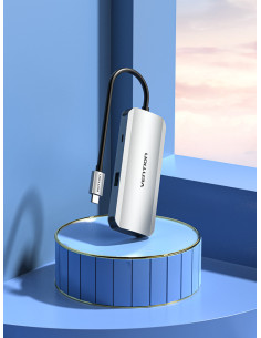 Vention Hub USB Tipo-C TNAHB  4xUSB  1xMicroUSB PD 2