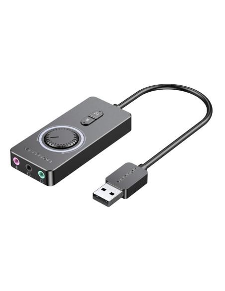 Vention Tarjeta de Sonido CDRBB  USB Macho - 3x Jack 3.5 Hembra