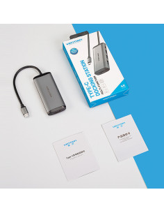 Vention Docking USB Tipo-C CNBHB  1xHDMI  3xUSB  1xUSB Tipo-C PD  Gris 2