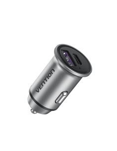 Vention Cargador de Coche FFBH0  1xUSB-Tipo C  1xUSB  20W