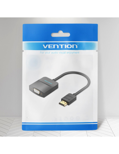 Vention Convertidor 42154  HDMI Macho a VGA Hembra  15cm  Negro