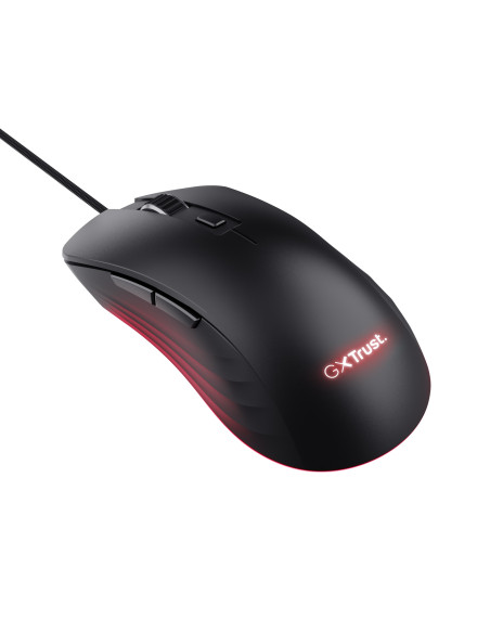 Trust GXT924 YBAR+ ratón Juego mano derecha USB tipo A Óptico 25600 DPI