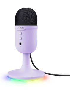 Trust GXT 234P Yunix Púrpura Micrófono de superficie para mesa