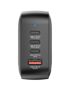 Verbatim Mini GaN Charger 100W Universal Negro Corriente alterna Carga rápida Interior 2