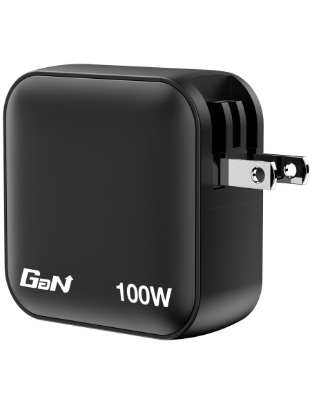 Verbatim Mini GaN Charger 100W Universal Negro Corriente alterna Carga rápida Interior