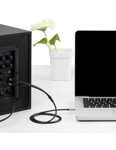 Vention Cable Estéreo BCFBF  Jack 3.5 Macho - 2x RCA Macho  1m  Negro