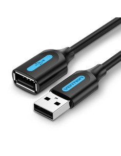 Vention Cable Alargador USB 2.0 CBIBH  USB Macho - USB Hembra  2m  Negro