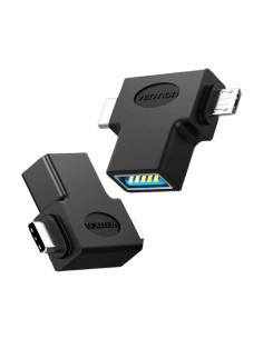 Vention Adaptador USB 3.0 CCVBB  USB Tipo-C Macho - MicroUSB Macho