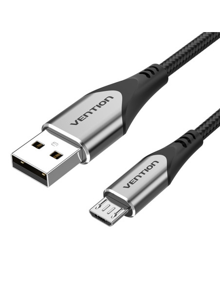 Vention Cable USB 2.0 3A COAHF  USB Macho - MicroUSB Macho  1m  Gris