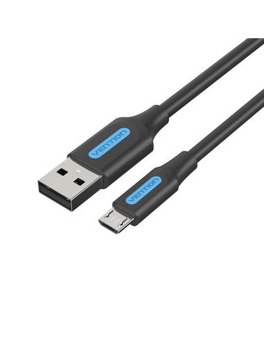 Vention Cable USB 2.0 3A COLBF  USB Macho - MicroUSB Macho  1m  Negro