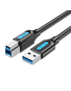 Vention Cable USB 3.0 Impresora COOBF  USB Tipo-B Macho - USB Macho  1m  Negro