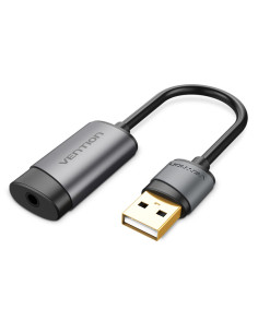 Vention Tarjeta de Sonido CDJHB  USB Macho - Jack 3.5 Hembra