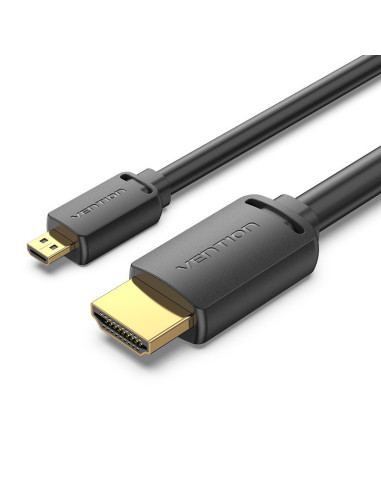 Vention Cable Micro HDMI 2.0 4K AGIBI  HDMI Macho - Micro HDMI Macho  3m  Negro