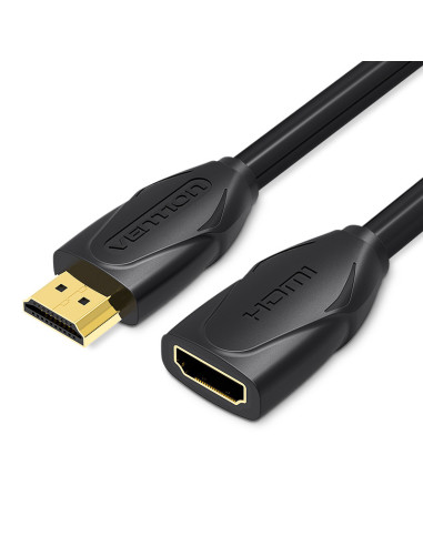Vention Cable Alargador HDMI VAA-B06-B200  HDMI Macho - HDMI Hembra  2m  Negro