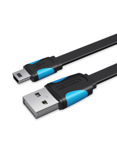 Vention Cable USB 2.0 VAS-A14-B100  Mini USB Macho - USB Macho  1m  Azul y Negro