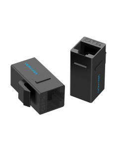 Vention Adaptador Conector RJ45 VDD-B07-B Cat5e UTP  RJ45 Hembra - RJ45 Hembra  Negro