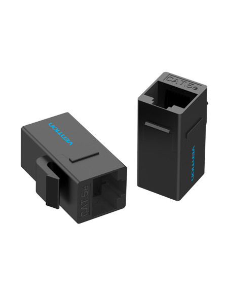 Vention Adaptador Conector RJ45 VDD-B07-B Cat5e UTP  RJ45 Hembra - RJ45 Hembra  Negro