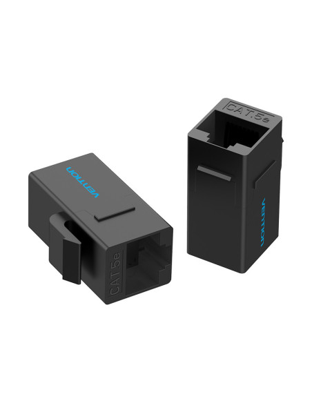 Vention Adaptador Conector RJ45 VDD-B07-B Cat5e UTP  RJ45 Hembra - RJ45 Hembra  Negro